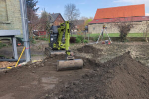 Planum für Pflasterfläche