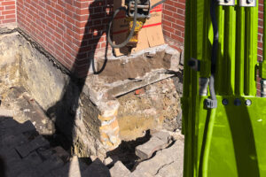 Fundamentabriss mittels Hydraulikhammer